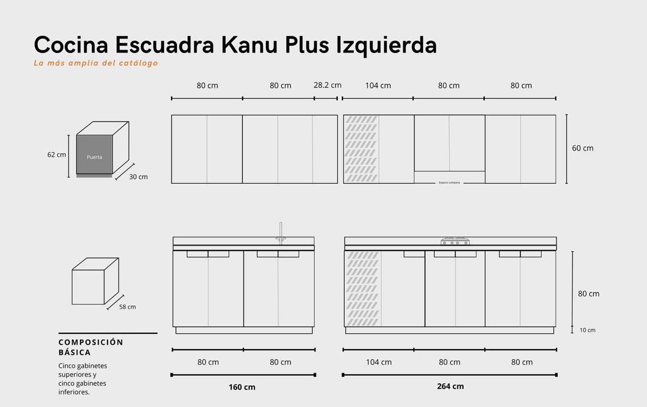 Cocina: KANU PLUS+ IZQUIERDA