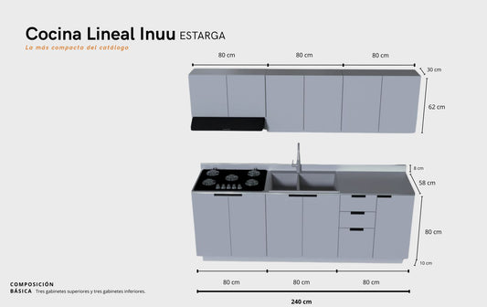 Cocina: LINEAL INUU ESTARGA