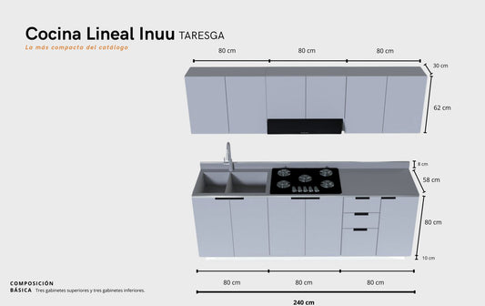 Cocina: LINEAL INUU TARESGA