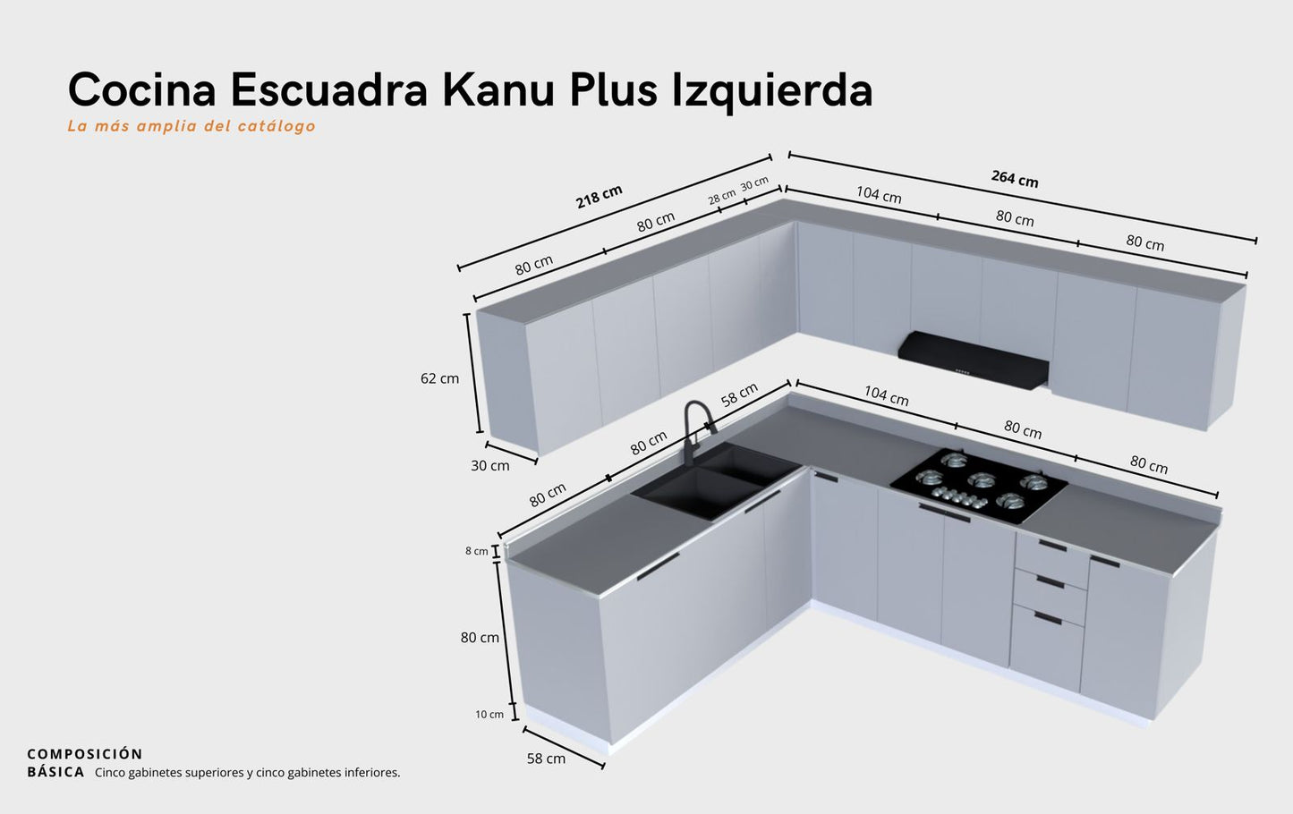 Cocina: KANU PLUS+ IZQUIERDA