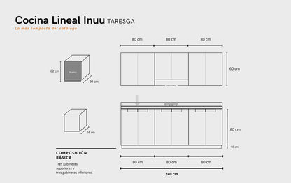 Cocina: LINEAL INUU TARESGA
