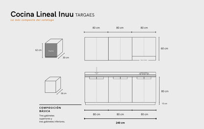 Cocina: LINEAL INUU TARGAES