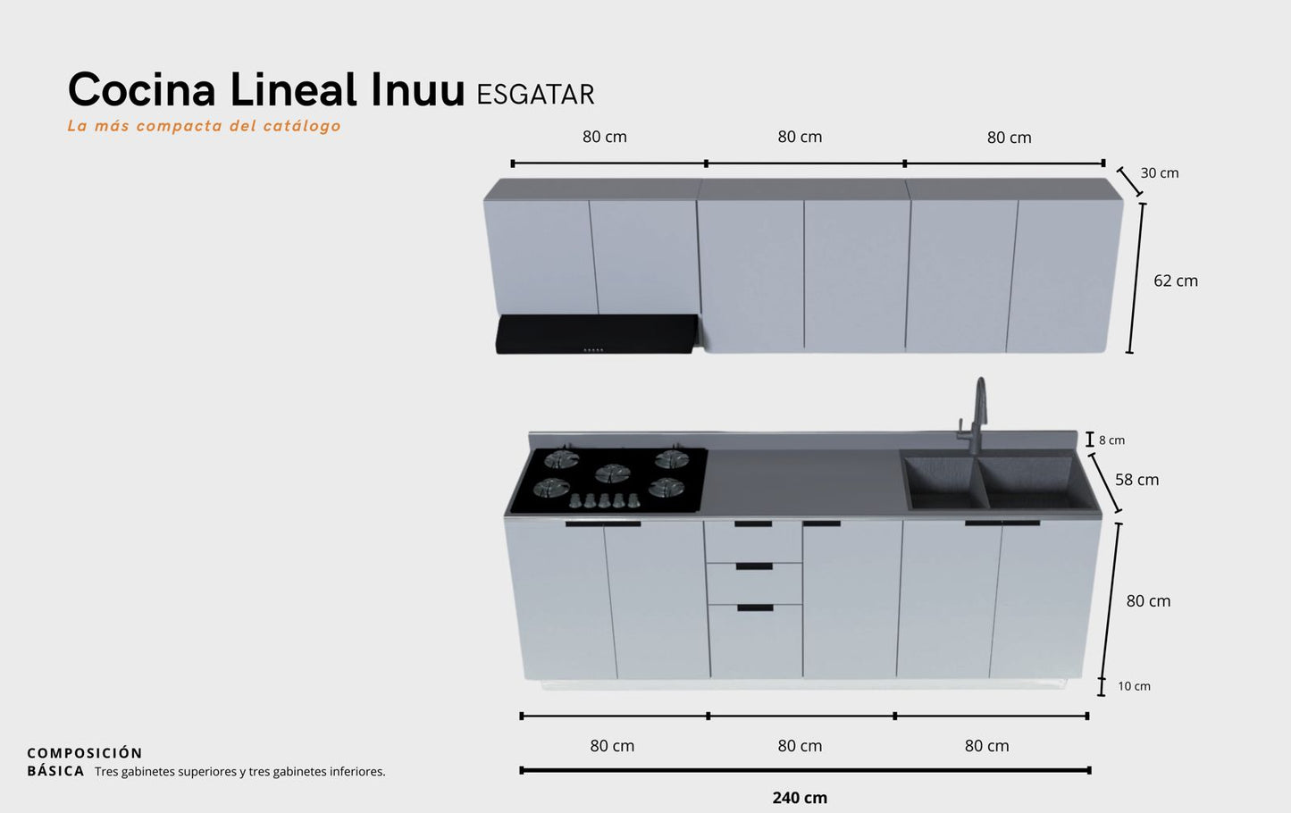 Cocina: LINEAL INUU ESGATAR