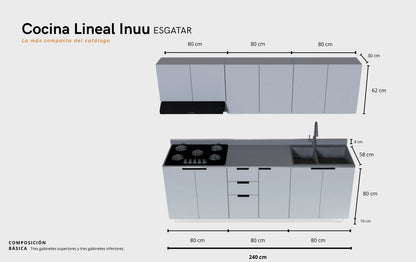 Cocina: LINEAL INUU ESGATAR
